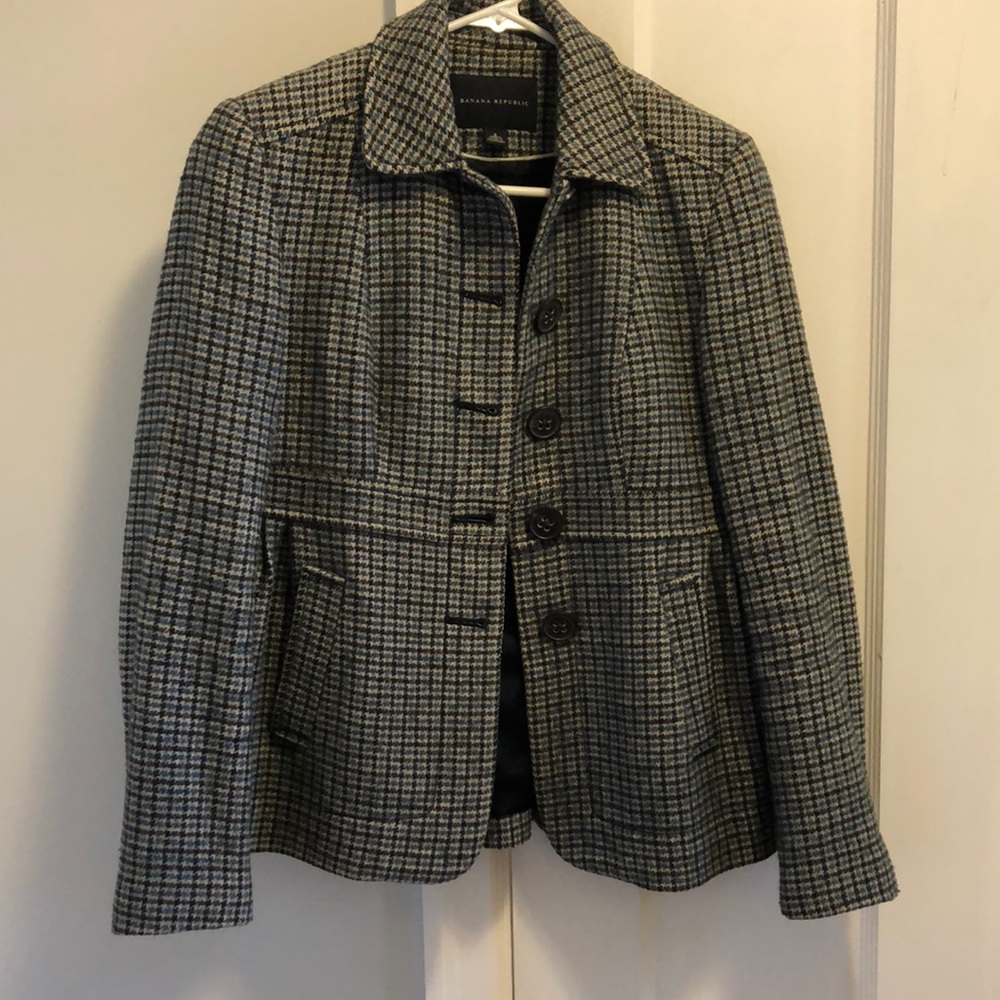 Banana Republic plaid coat